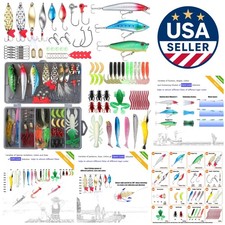 Ultimate Fishing Lures Kit with Tackle Box - A Must-Have for Every Angler