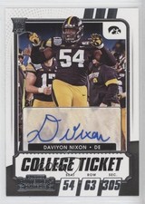 2021 Panini Contenders Draft Picks College Ticket Daviyon Nixon #200 Auto 13w2