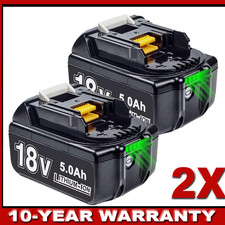 2X 18V 5000mAh Ersatzakku für Makita BL1860 5AH Li-Ion BL1850 LXT BL1830 BL1840
