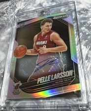 2024-25 Prizm Black Pelle Larsson Auto RC Silver Prizm Rookie #130 Heat
