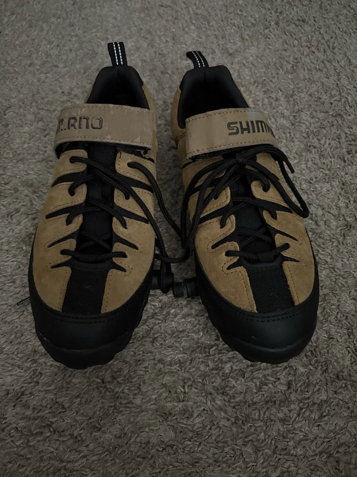 Shimano SH-M035 Mountain Bike Cycling Brown/Black Shoes Size 10 - Image 3 of 4