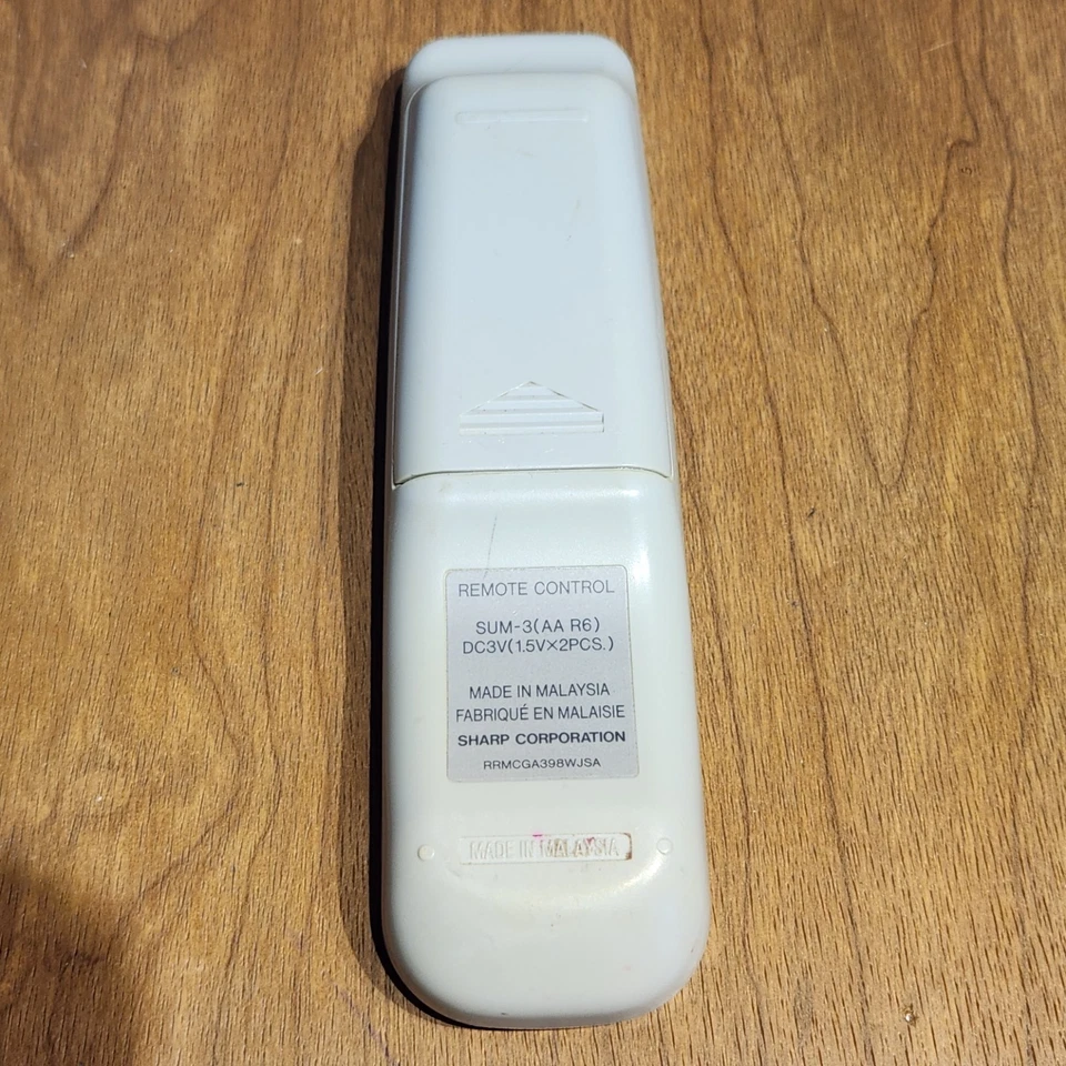 GENUINE/OEM Sharp Projector RRMCGA398WJSA Remote Control - Image 2 of 3