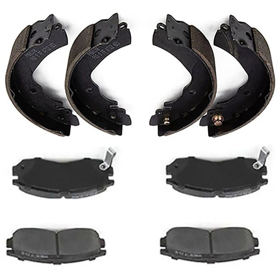OE Front + Rear Ceramic Brake Pads And Drum Shoes for 1993 1994 Dodge Colt 1.5L - Изображение 2 из 4
