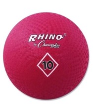 Rhino Champion Sports 10" Playground Ball Durable Rubber Kickball/ Dodge ball