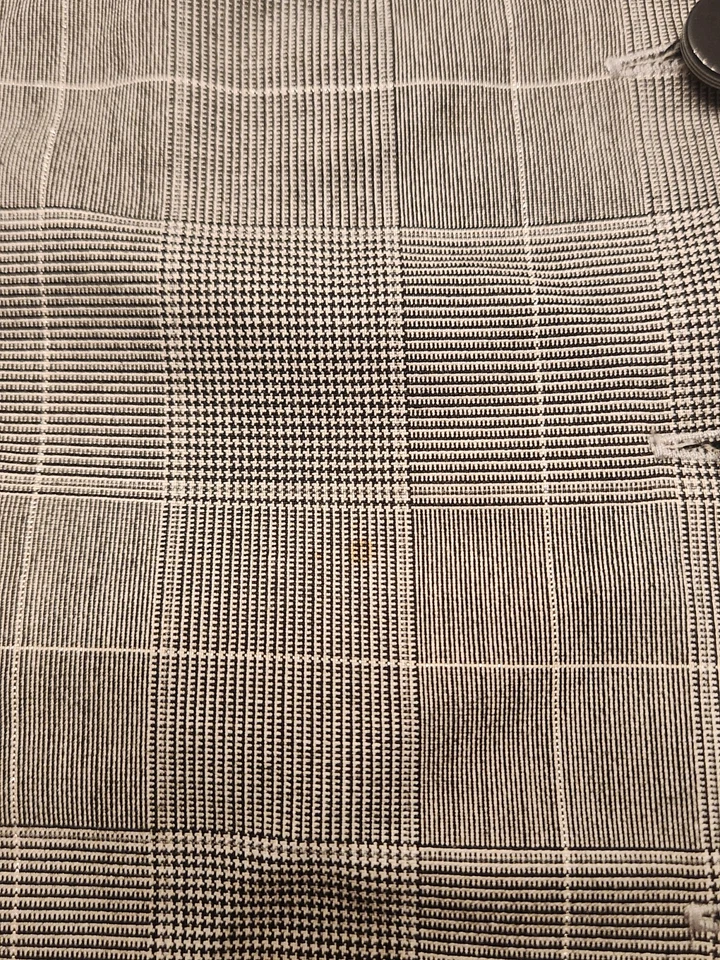 Vestido Badgley Mischka Midi Para Mujer XS Top de Seda Falda a Cuadros Cottagecore De Colección Foto 4 de 4