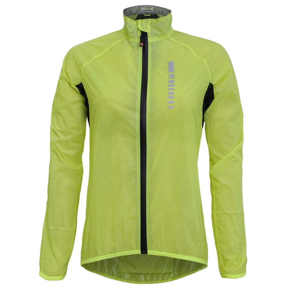 Chaqueta impermeable Funkier DryRide Pro para dama en amarillo fluo mediano Foto 2 de 4