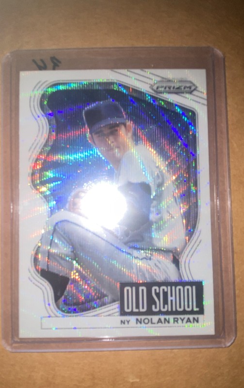 2022 Panini Prizm - Old School Nolan Ryan #OS-1 White Wave Prizm