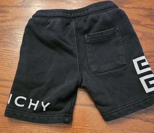 Givenchy Logo Boys Sweat Shorts Age 2 Years Black Bottoms - Picture 2 of 5