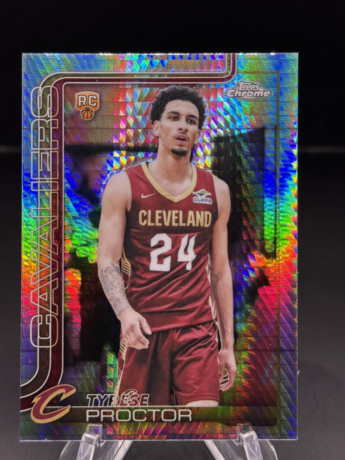 2025-26 Topps Chrome Basketball hyper Prizm Tyrese Proctor RC #300 Cavs