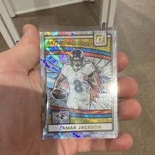 2025 Panini Donruss Action All-Pros Lamar Jackson Baltimore Ravens Football Card