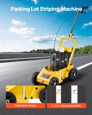 Striping Line Marking Machine, 24 x 13 x 35.4 inch, 4-Wheel, Heavy Duty Striping