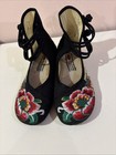 BININBOX WOMEN CHINESE EMBROIDERED FLOWER FLAT MARY JANE BALLET FLATS SZ. 40/9 — photo 8