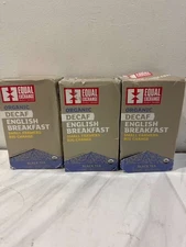 (3 pack) Equal Exchange Organic Decaf English Breakfast Tea - 20 bags each