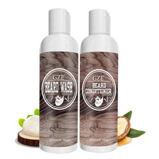 Beard Wash Beard Conditioner Set with Argan Jojoba Oils - Softens and St
