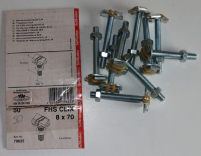 Fischer Hammerkopfschrauben CLIX - Art 79625 - FHS CLIX 8 x 70