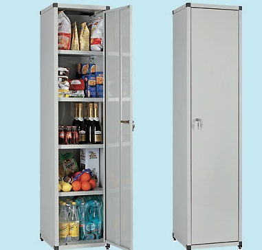 ARMADIO TUTTOPIANI IN METALLO BRICO 1G cm. 43x44x183h