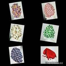 Vintage Childrens Bonnets Hat Caps Girls Holiday Handmade Novelty Lot Of 6