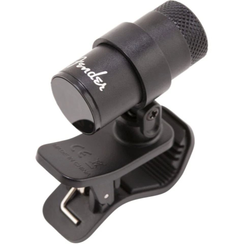 Sintonizador de instrumentos cromático Fender Bullet con clip con pantalla LED, negro Foto 4 de 4