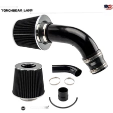 Set Air Intake Filter 3" Cold Induction Kit Pipe Power Flow Hose System