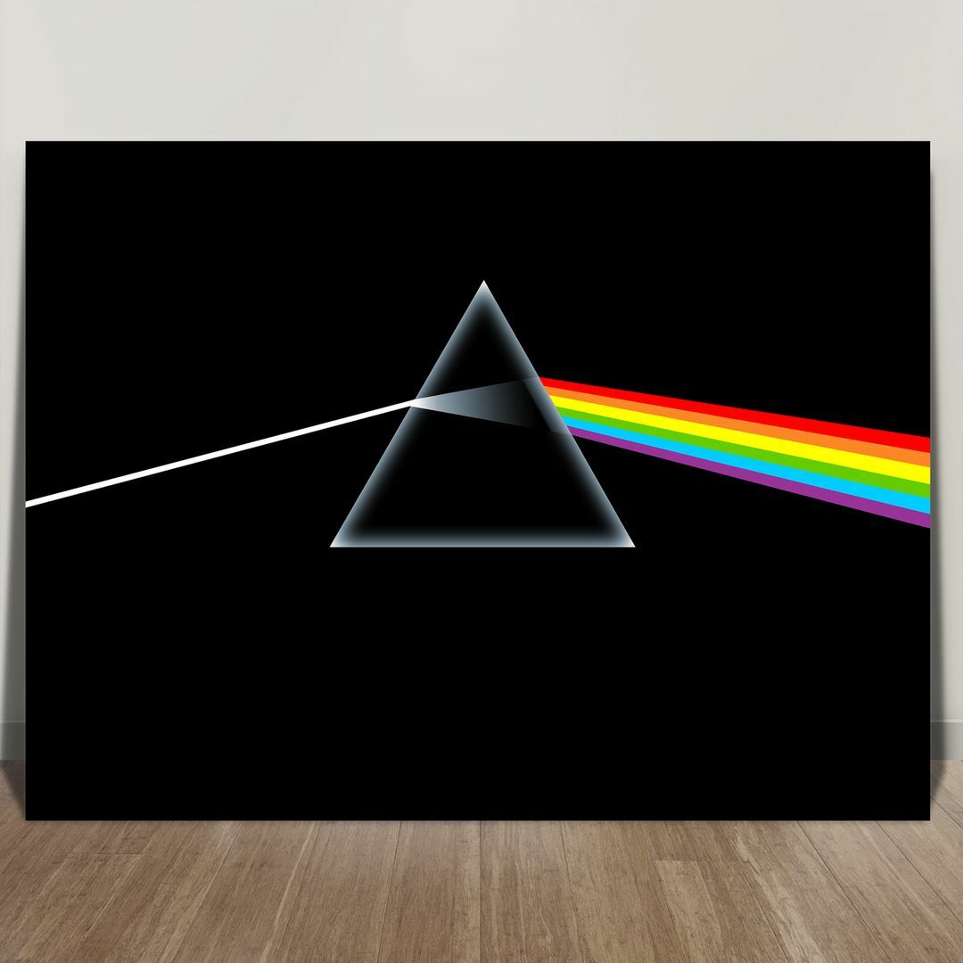 Pink Floyd Dark Side of the Moon CANVAS ART PRINT 24x16" FRAMED #2