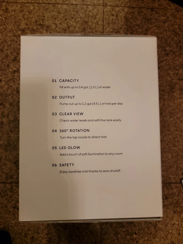 SHARPER IMAGE ULTRASONIC HUMIDIFIER NIB - Image 3 of 3