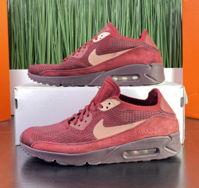 Nike Air Max 90 Ultra Flyknit Team Red Mens Shoes 875943-601 Size 8.5