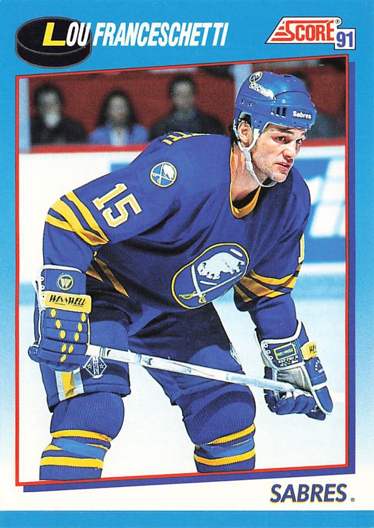 1991 Score Canadian Bilingual #388 Lou Franceschetti Buffalo Sabres