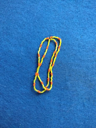 Vintage 60s Barbie 🍃🌼Made For Each Other~Yellow Orange Bead Necklace🌼🍃 #1881