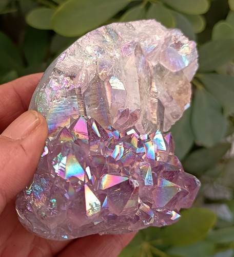 364g Rainbow Aura Amethyst Bismuth Titanium Silicon Cluster Specimen 1 - Picture 2 of 15