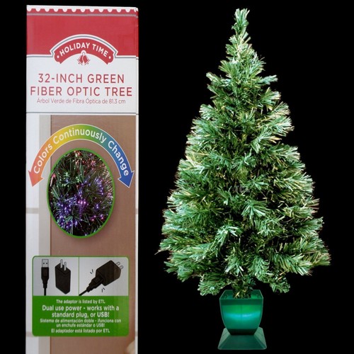 CHRISTMAS TREE with GLOWING TREE STAND & LED FIBER OPTIC LIGHTING! - 第 1/10 張圖片