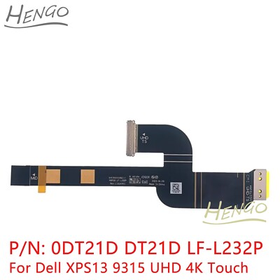 New For Dell XPS 9315 UHD 4K Touch LCD LVDS Cable Wire Line 0DT21D