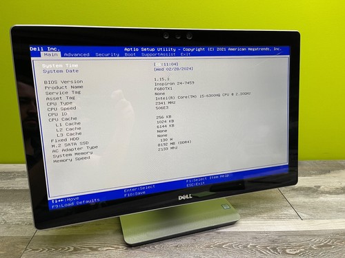 Dell Inspiron 24-7459 AiO Desktop - i5-6300HQ - 8GB RAM - No HD - Broken Screen