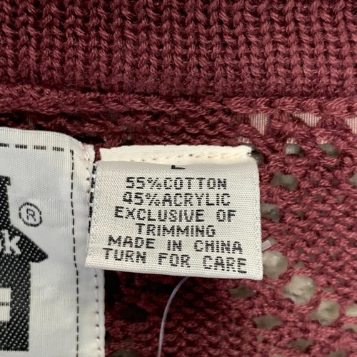 Storybook Knits Sweater Women's Large Maroon HSN Officewear Business NWT - Picture 4 of 14