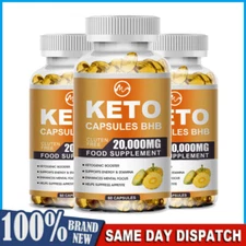 Minch 20000 MG Keto BHB Capsules For Fat Burn Weight Loss Detox Keto Diet Pills