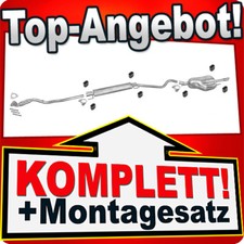 Auspuff für OPEL ASTRA G 1.6 103PS Stufenheck 09.2003-2004 +Rohr Auspuffanlage