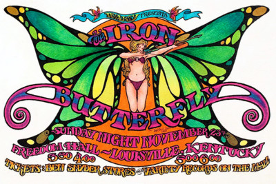 The Iron Butterfly - Freedom Hall Louisville KY - 1969 - Poster