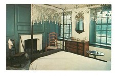Martha Washington Bedroom Valley Forge Pennsylvania Unused Vtg Postcard AF251