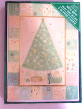 Lot 20 - Mint Green CHRISTMAS TREE - Cards Envelopes NIB