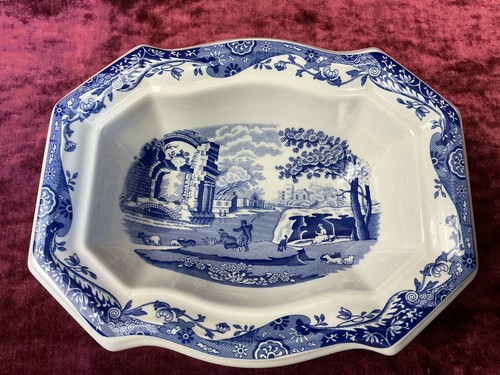 A Super Rare Spode Blue And White Limited Edition Dog Bowl. Perfect. - Picture 9 of 17