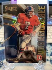 2020 Panini Select John Elway UNBREAKABLE Silver Prizm #U19 Rare