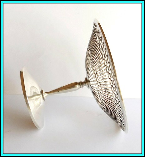STERLING SILVER Bon Bon Basket / Nut Basket / Sweet Bowl - E. S. Barnsley & Co. - Picture 6 of 10