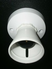 2 - 6 amp B22 Bayonet Batten Lamp Holder Small Ceiling Rose 6A make Ced pk of 2