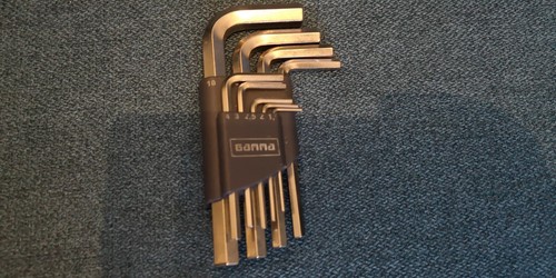 Inbus Winkelschraubendreher Satz 1,5-10mm Innensechskantschlüssel 9teilig 6-Kant