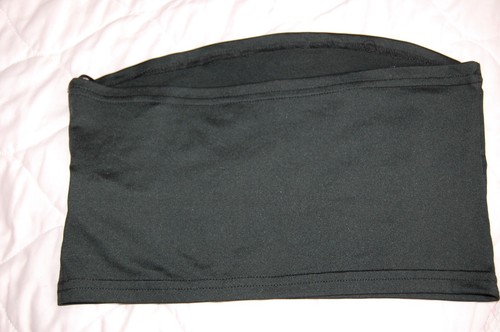Ladies Black Slim Cropped Camisole Strapless Top by Sheln Size S - Picture 2 of 3