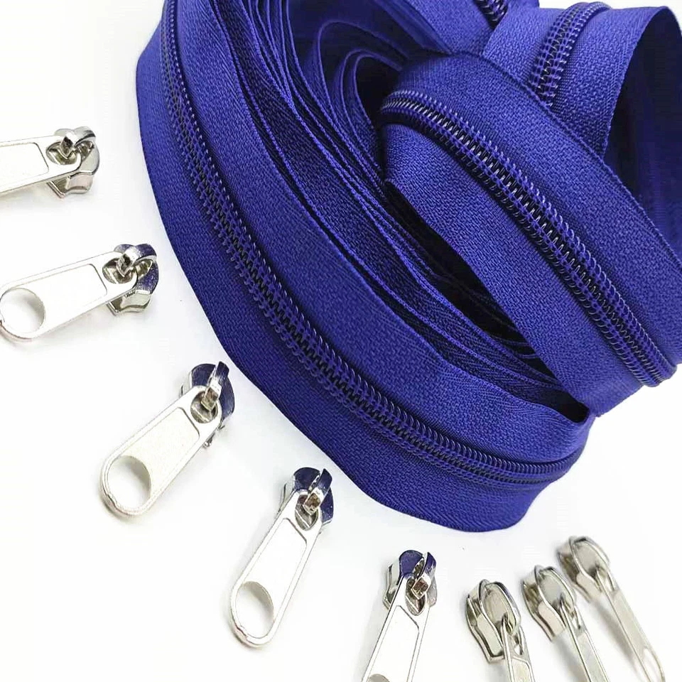 25 Colors Nylon Zippers Continuous 1/5/10M Zipper Donna Cover Tent Repair Sewing - Image 3 of 4