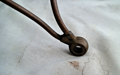 Indian Motorcycle Vertical Scout overhead oil line parts, used... - Picture 10 of 11