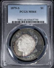 1879-S $1 Morgan Silver Dollar PCGS MS 64 | Colorful Toning