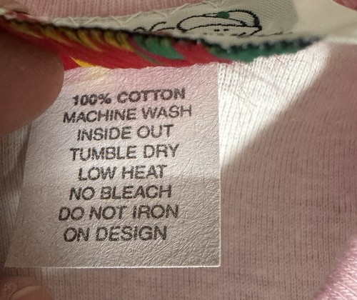 Adorable Originals Med (6 Approx) Little Sister Pink & White T-shirt NWT USA - Picture 4 of 5