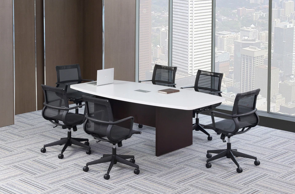 8 ft Conference Table Grommets for Power Data Modern Office Furniture 7 Colors - Image 2 of 4