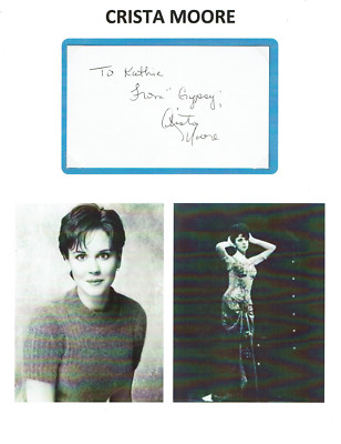 CRISTA MOORE - Actress - Tony Award Nominee - Big / Gypsy - Autograph